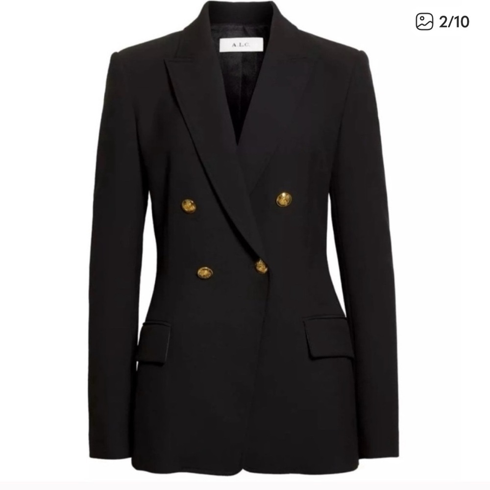 A.L.C. Black Blazer with Gold Buttons